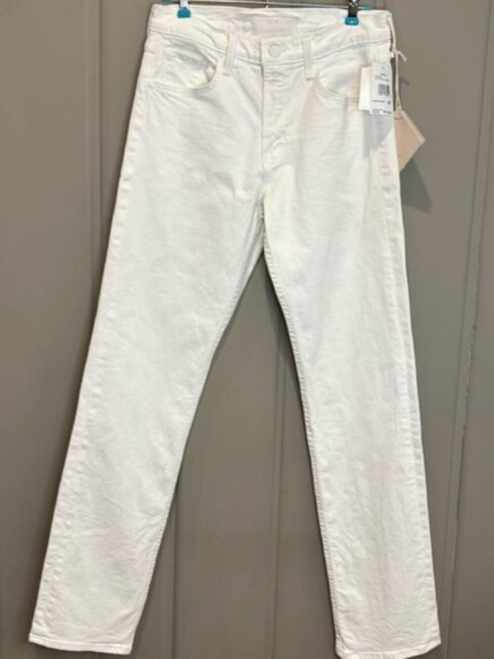 MOTHER The Smarty Pants Skimp High Rise Jeans in Totally Innocent NEW sz 28